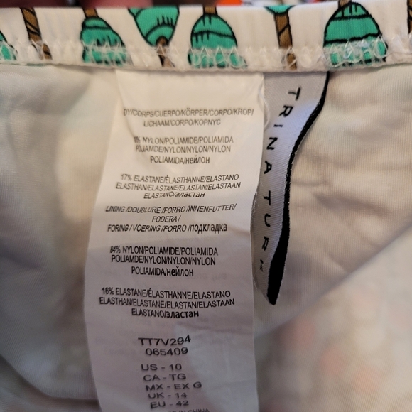 Trina Turk 2 piece multi color bikini - 10. M73 - Picture 11 of 15